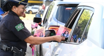 Blitz educativa leva informações sobre conscientização e proteção das mulheres no trânsito